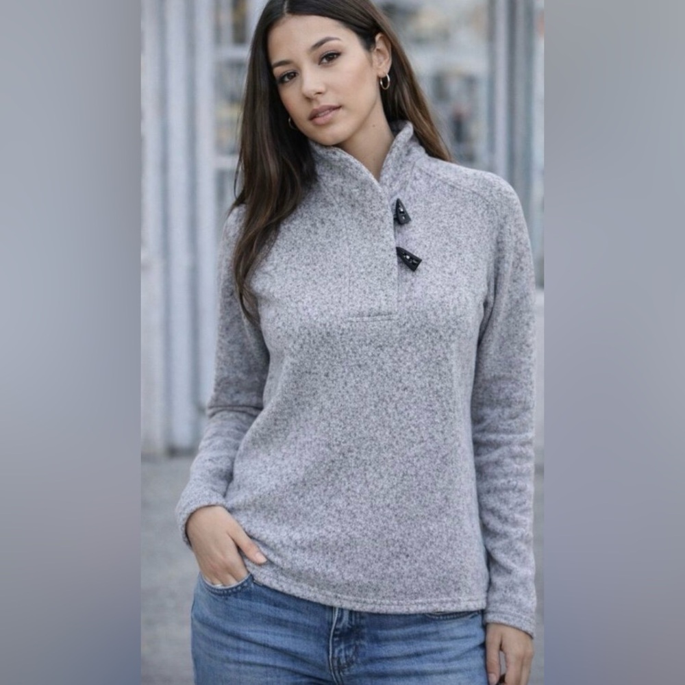 The North Face Women's Crescent Ridge Shawl Pullover Sweater w/Toggles. Size S